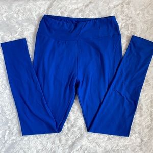 LuLaRoe leggings o/s One Size 2-10 solid blue
